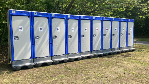 マラソン大会 仮設トイレ設置